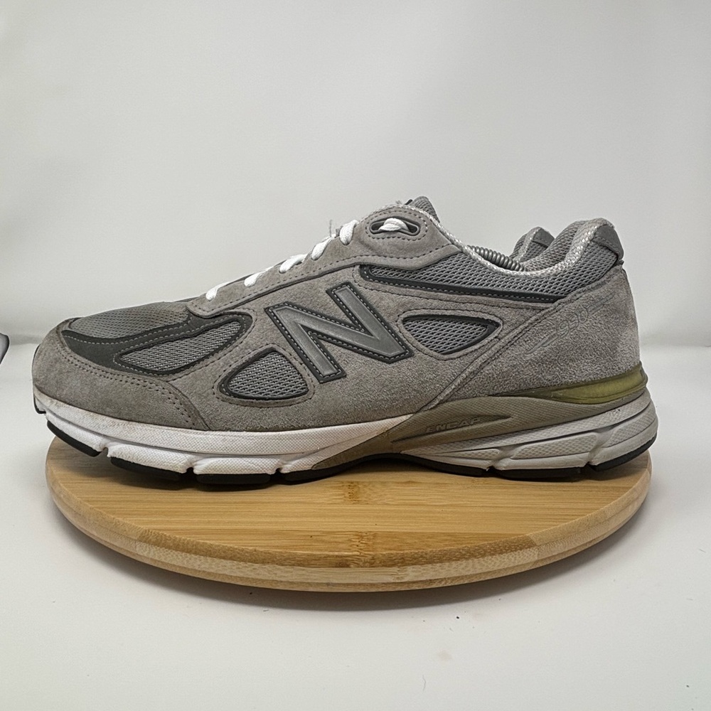 New Balance 990v4 M990GL4 Mens US 12 Running Shoes Gray Suede Mesh Sneakers